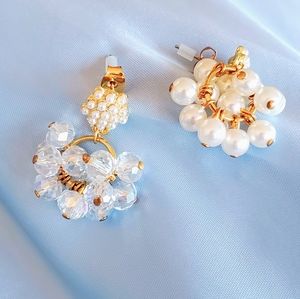NEW Asymmetrical Pearl Earrings from Korea